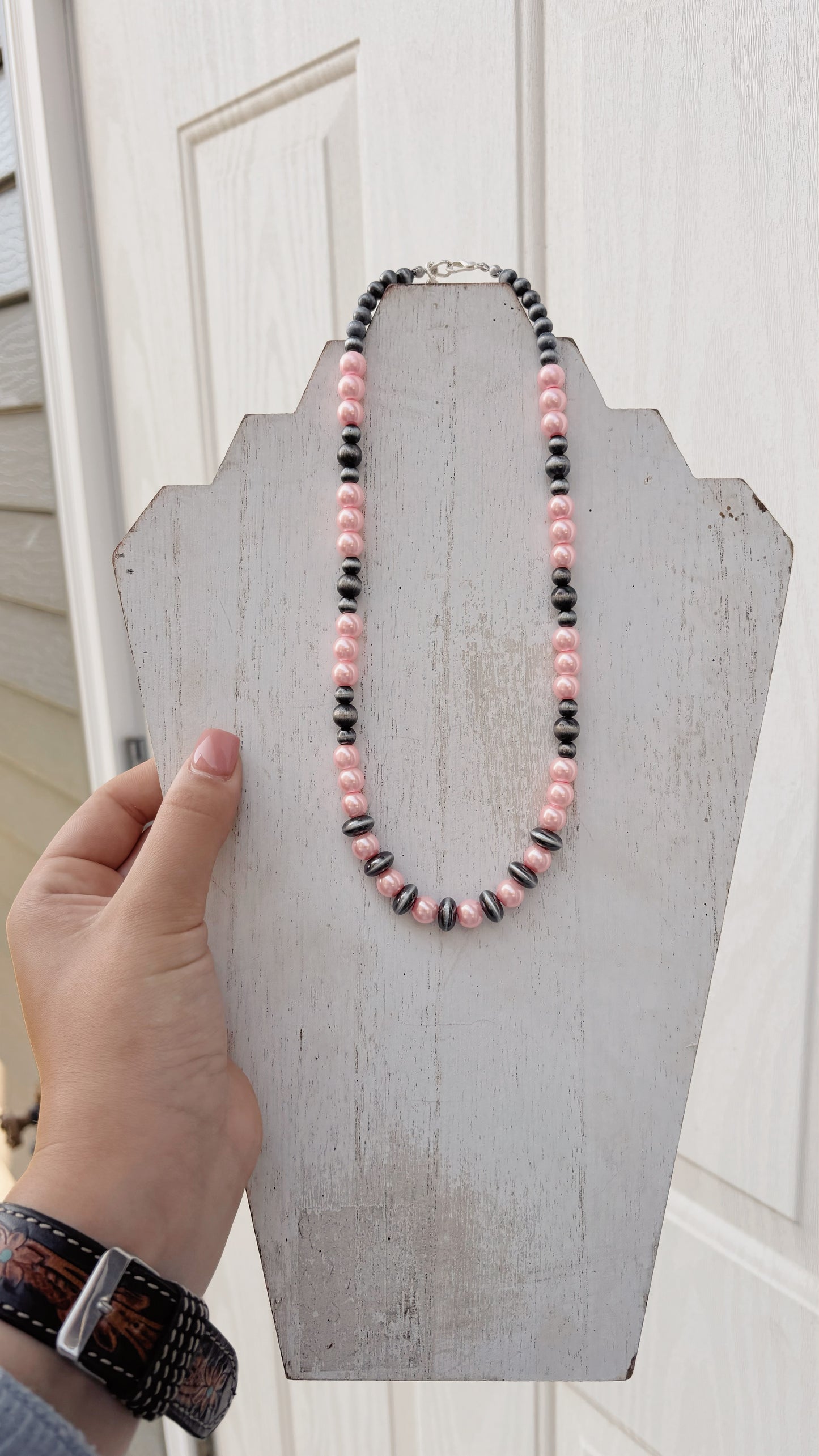 Pink Beaded Necklace