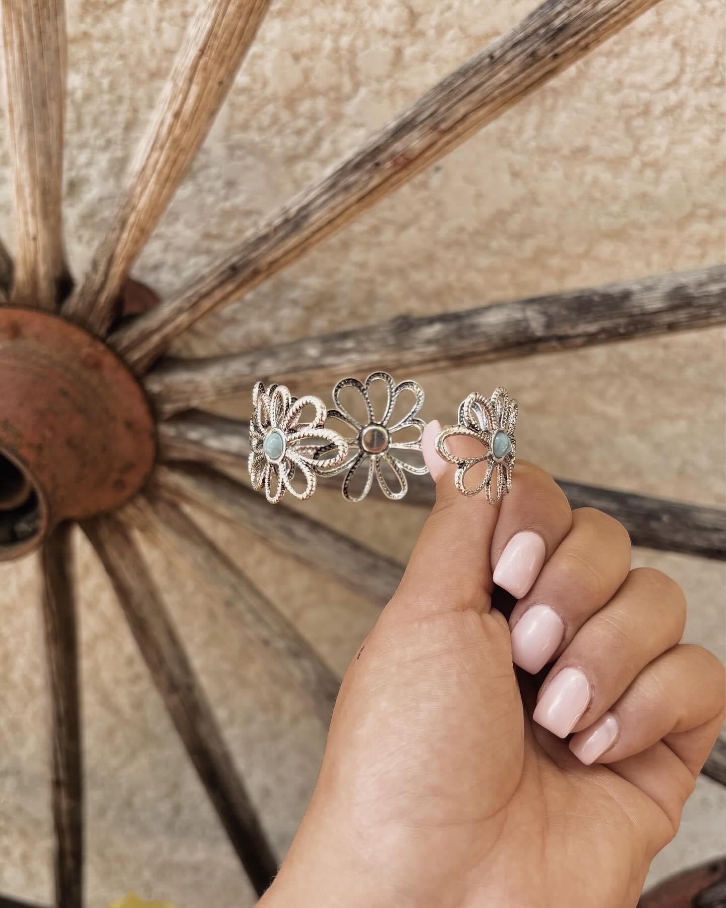 Large Floral Bracelet