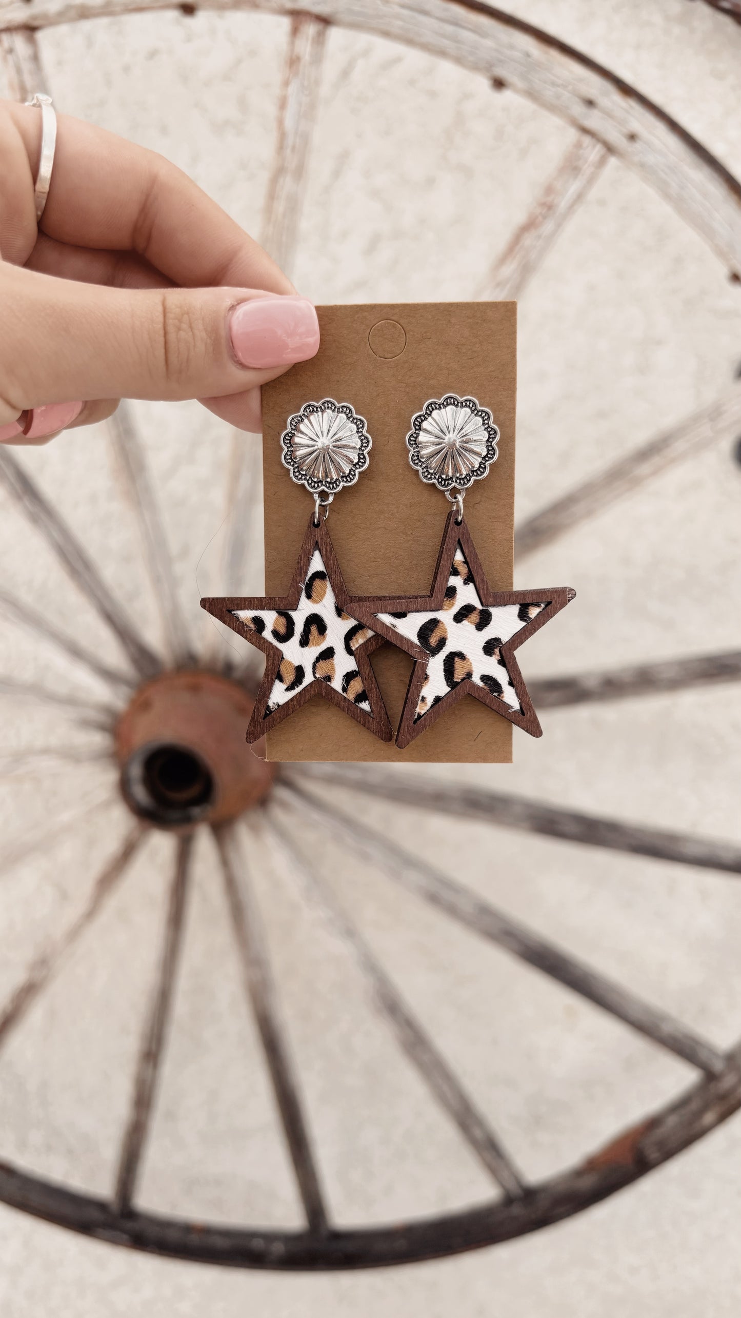 Cheetah Star Stud Earrings