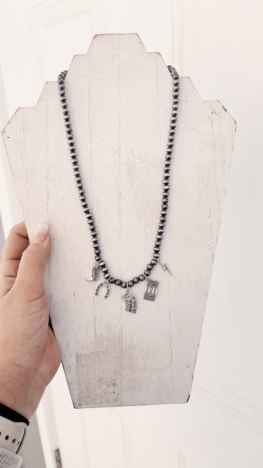 Beaded Charm Necklace