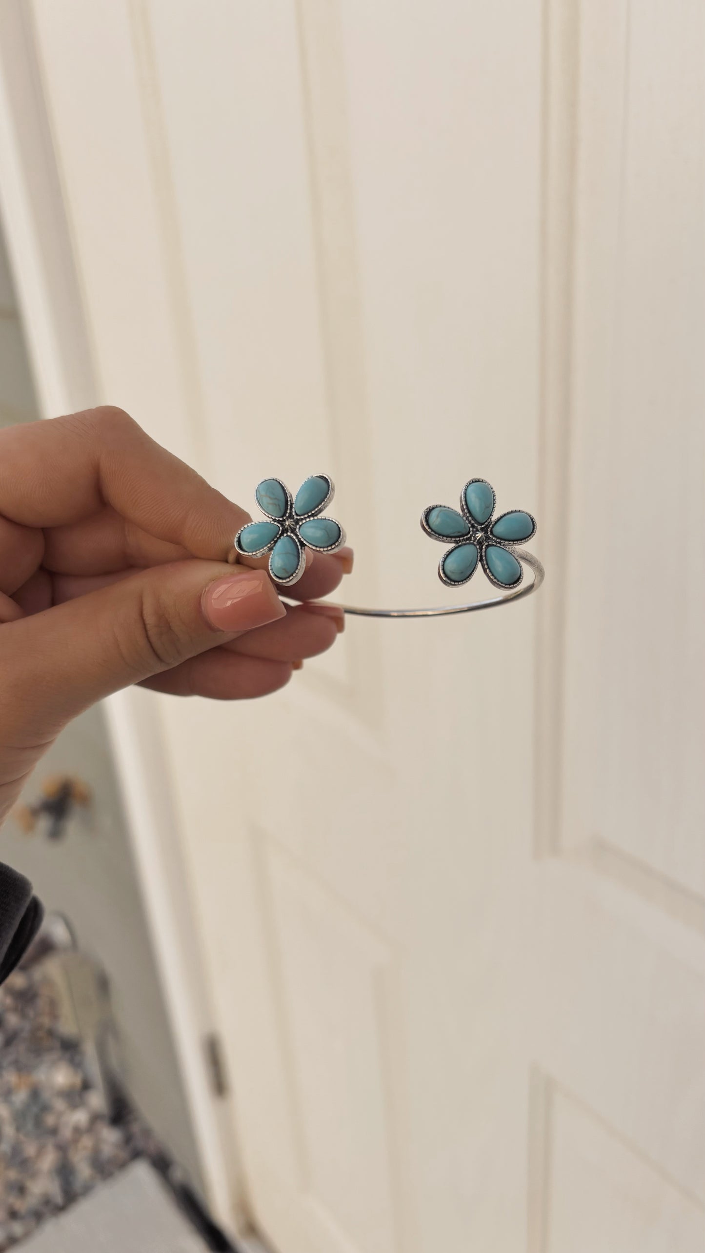 Turquoise Floral Bracelet