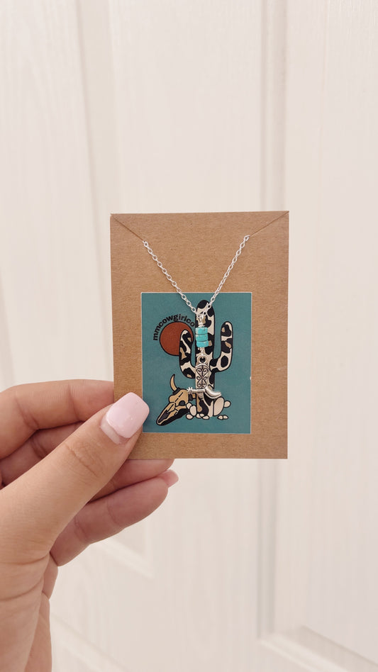 Cowboy Boot and Spur Necklace