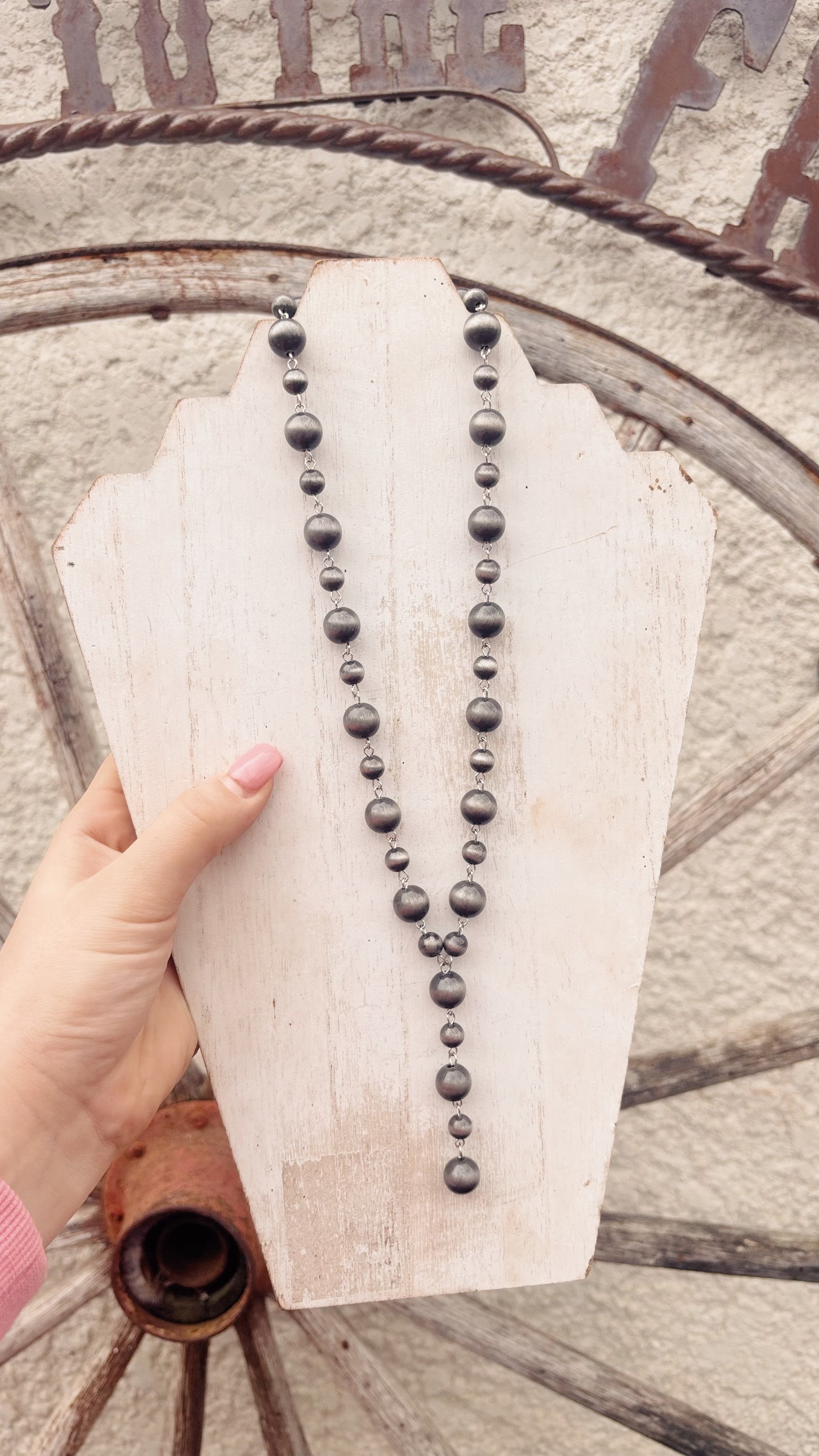 Beaded Lariat Necklace