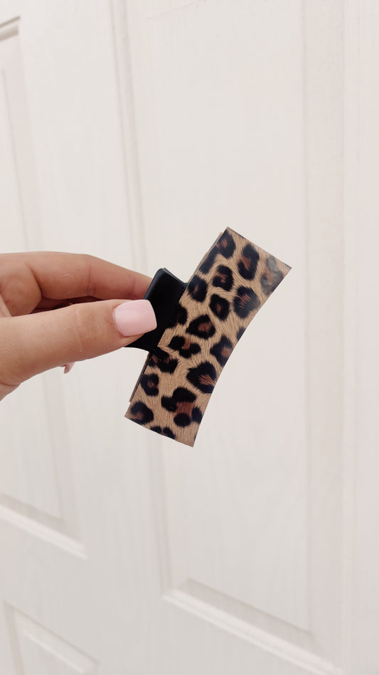 Cheetah Claw Clip